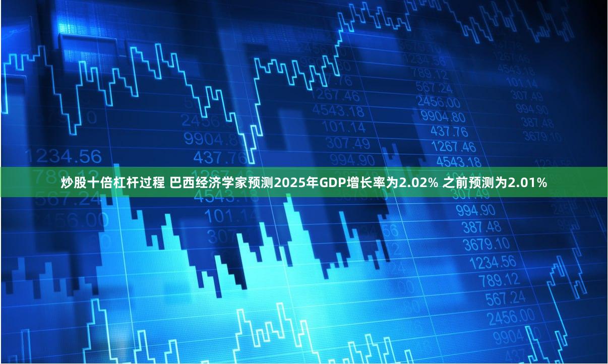 炒股十倍杠杆过程 巴西经济学家预测2025年GDP增长率为2.02% 之前预测为2.01%