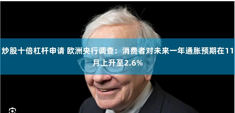 炒股十倍杠杆申请 欧洲央行调查：消费者对未来一年通胀预期在11月上升至2.6%